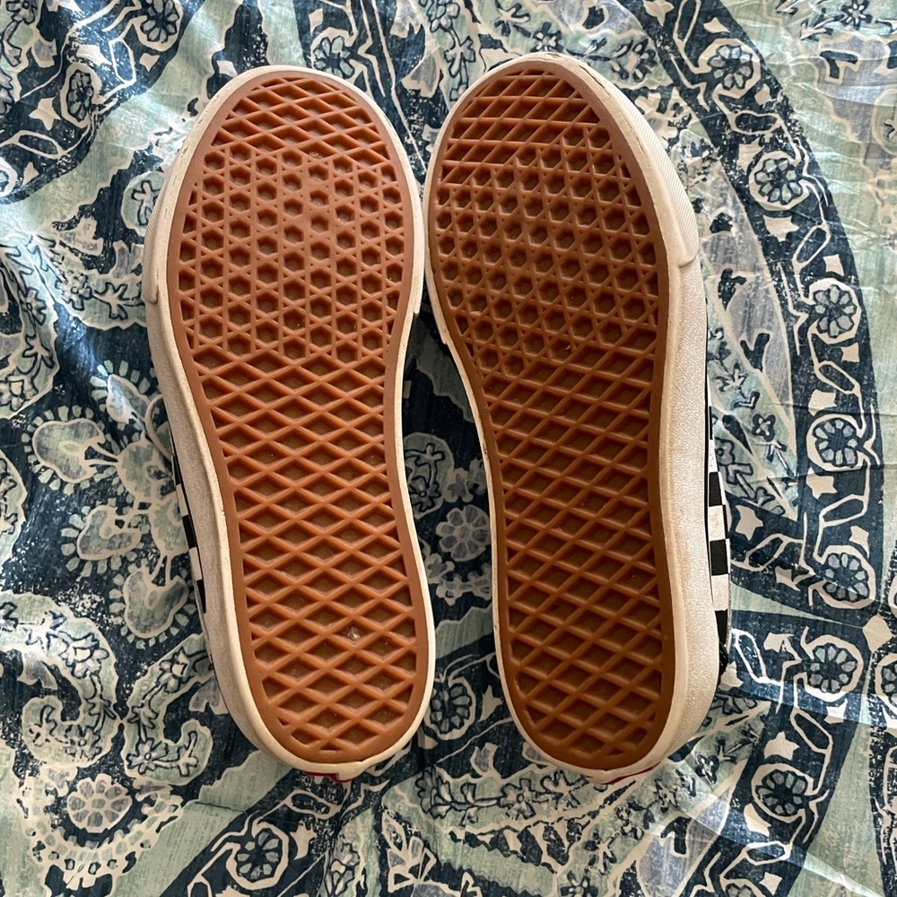 Vans Platform Checkered Sneakers- womens 8.5 - Picture 4 of 4